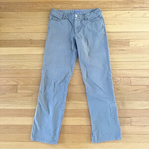 Ibex Grey Organic Cotton Straight Leg Hiking Camping Outdoor Pants Women’s 4